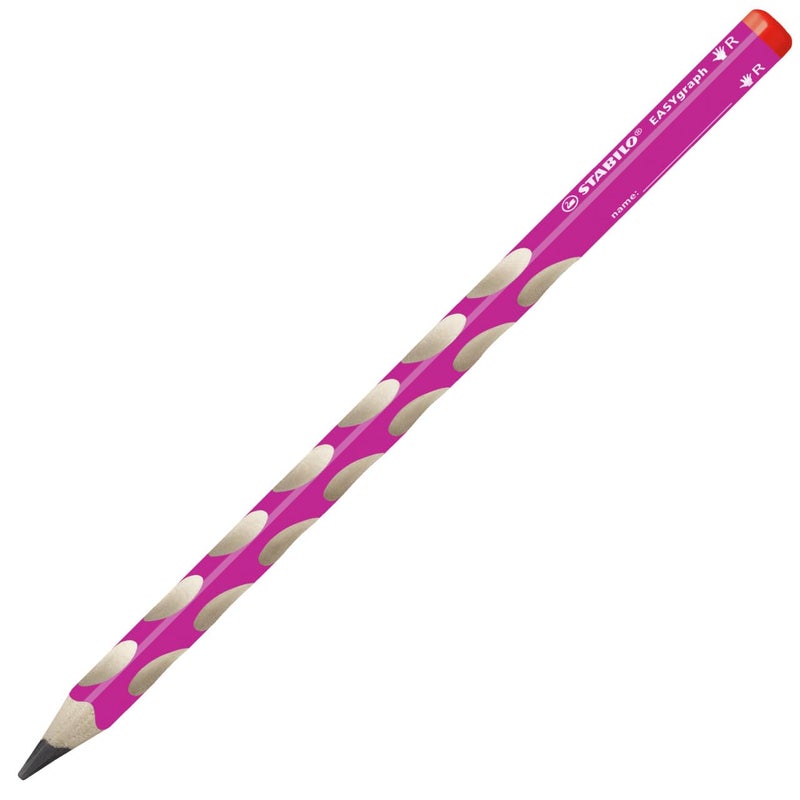 STABILO Handwriting Pencil - STABILO EASYgraph - Right Handed - Pink - 2 pcs - HB - Image 1